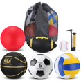 thumbnail image 1 of Juego de pelotas multideporte Libima de 6 piezas con bolsa y bomba, 1 of 6