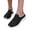 Black, variant on Mules for Women Slip on Sneakers Sport Open Back Mesh Knit Flat Shoes Walking Slippers Clogs