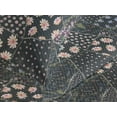 thumbnail image 3 of Ambesonne Nature Quilted Coverlet 3 Pcs, Flowers Foliage Dark Back, Queen Size, Pale Ruby and Slate Brown, 3 of 4