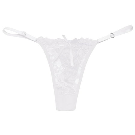 Yuhangmm Women s Sexy Underpants Thong Panties Low Waist Lace Briefs Underwear Christmas Corsets for Women Lingerie
