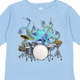 thumbnail image 4 of Inktastic Cute Blue Octopus Drumming Boys or Girls Long Sleeve Toddler T-Shirt, 4 of 5