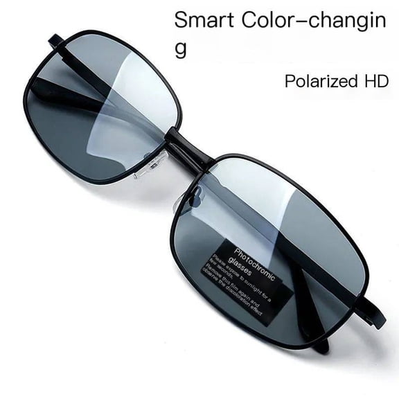 Men's Tinting Aviation Sunglasses, Day-Night Vision, Anti-Glare, Prescription Compatible, Driving & Fishing