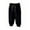 Black, variant on Mikilon Kids Plus Velvet Pants size 1-8 Years Comfortable Solid Color Trousers Elastic Waist Wide Leg Baggy Pants Drawstring Thermal Pants