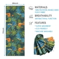 thumbnail image 2 of Green Cartoon Dinosaurs Jungle Pattern Hot Yoga Mat Towel Non Slip for Hot Yoga - Quick-Drying Yoga Mat Cover with 4 Corner Pockets with Travel Bag - Hot Yoga Towel Non Slip 74"x26", 2 of 6