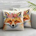 thumbnail image 3 of Nawypu  Welcome Cute Fox Throw Pillow Cover,Autumn Fox Halloween Buffalo Check Plaid Autumn Harvest Holiday Decor for Home, 3 of 5