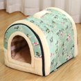 thumbnail image 1 of Dog Pet House Dog Bed For Dogs Cats Small Animals Sleeping Bed Indoor Soft Cozy Dog Cave Bed Foldable Removable Warm Cats Kennel ShopWise Round, 1 of 22