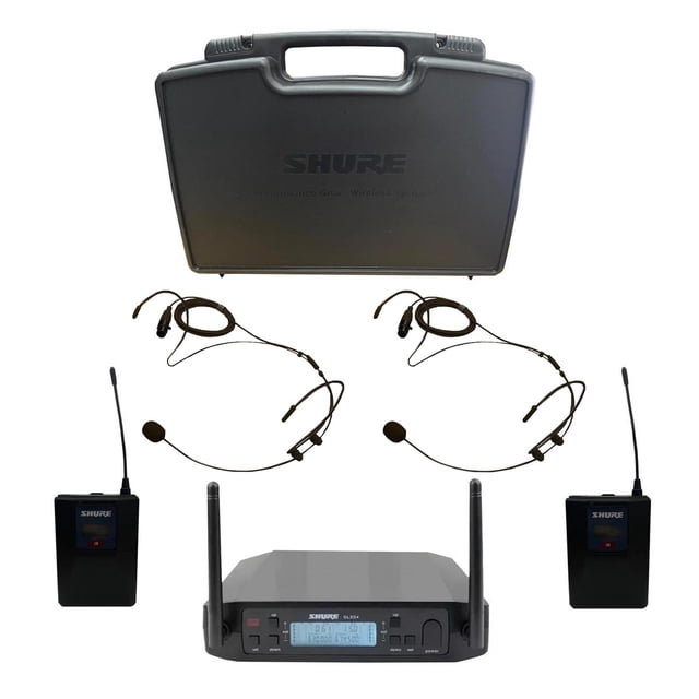 Micrófonos Inalambricos De Diadema Shure GLXD4 Negro.