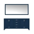 thumbnail image 2 of 72 In. W X 22 D Navy Blue Bathroom Vanity With White Quartz Top & 28 Mirror - Soft Close, 2 Cabinets, 6 Drawers, Open Shelf For Extraordinary Storage, Scratch And Stain Double Bath Surface, Two Six, 2 of 7