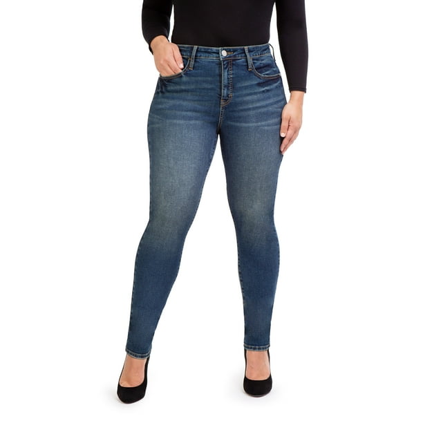 Jordache Women's High Rise Curvy Pull On Jeggings