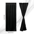 thumbnail image 2 of AMERTEER 2 Pcs Rideaux de Porte Polyester Occultant avec Attache Gris Foncé 25x72 Pouces, 2 of 7