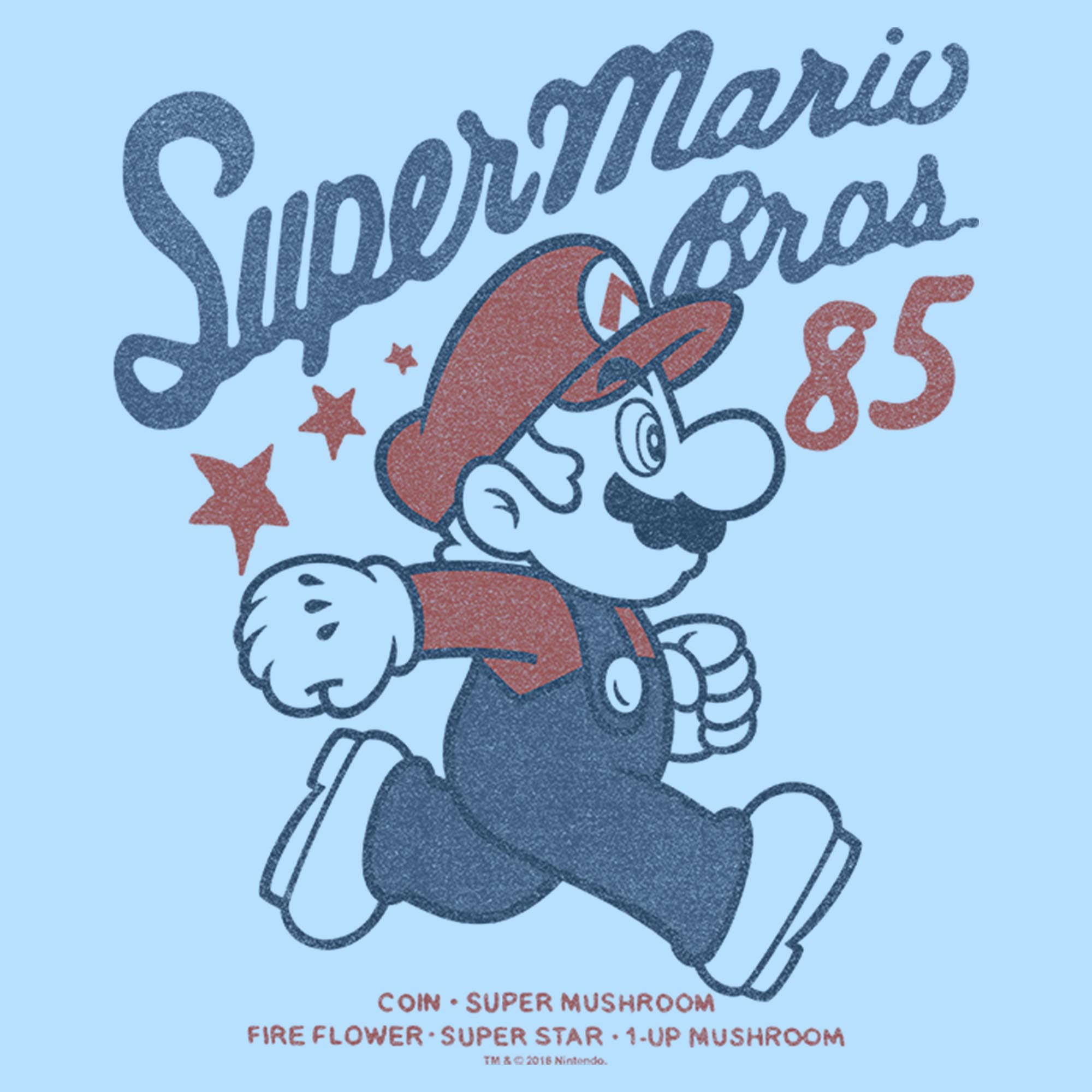 Men's Nintendo Super Mario Bros 85 Graphic Tee White Large