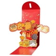 thumbnail image 1 of A 2025 3D Snake Design Red Envelope, Pop-Up Effect For Lunar New Year Money Gifts, Unique And Festive Presentation, 1 of 6