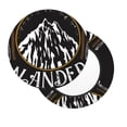 thumbnail image 2 of Balery Not All Those Who Wander Are Lost 1 Round Bar Stool Seat Covers Velvet Fabric Adjustable Protects from Scratches and Stains for 14-17 Inch Chair-13 inch, 2 of 7