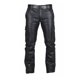 thumbnail image 4 of Pantalones casuales de corte slim gótico retro punk para hombre Pantalones de cuero casuales de color sólido Pompotops  ulkah938865, 4 of 6