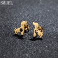 thumbnail image 1 of SMJEL-pendientes con pasador de acero inoxidable para mujer y niña, joyería para perro salchicha, Chihuahua, accesorios para gatito, 1 of 2