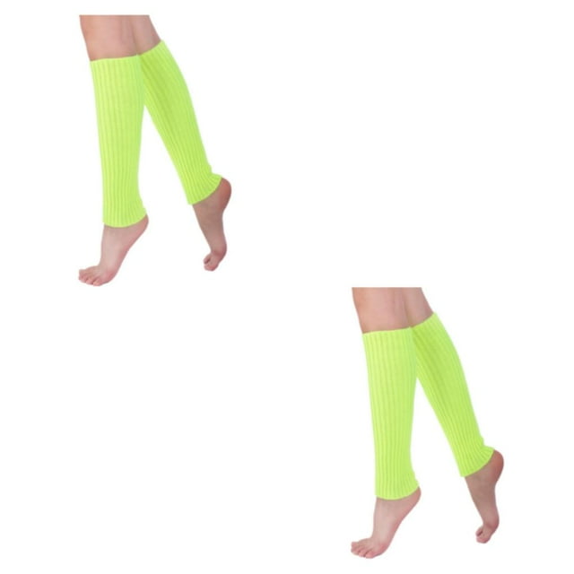 stanreset 2pack/lot Retro Style leg - Texture Skin-friendly Fashinable 2pieces Colorful And warmer For All Occasions All Trend Bright Yellow 1 2Set