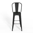 thumbnail image 3 of Simpli Home Fletcher 30" Metal Bar Stool (Set of 2) in Black, 3 of 10