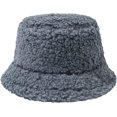 thumbnail image 5 of CoCopeaunts Bucket Hat for Womens Solid Color Lambs Fisherman Hat Cute Girls Outdoor Casual Winter Comfort Warm Fisherman Cap, 5 of 8