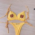 thumbnail image 1 of Sanrio-Bikini de Hello Kitty de Anime japonés Y2K para chicas picantes, traje de baño Sexy para la playa, traje de baño dividido con almohadillas para el pecho, 1 of 4