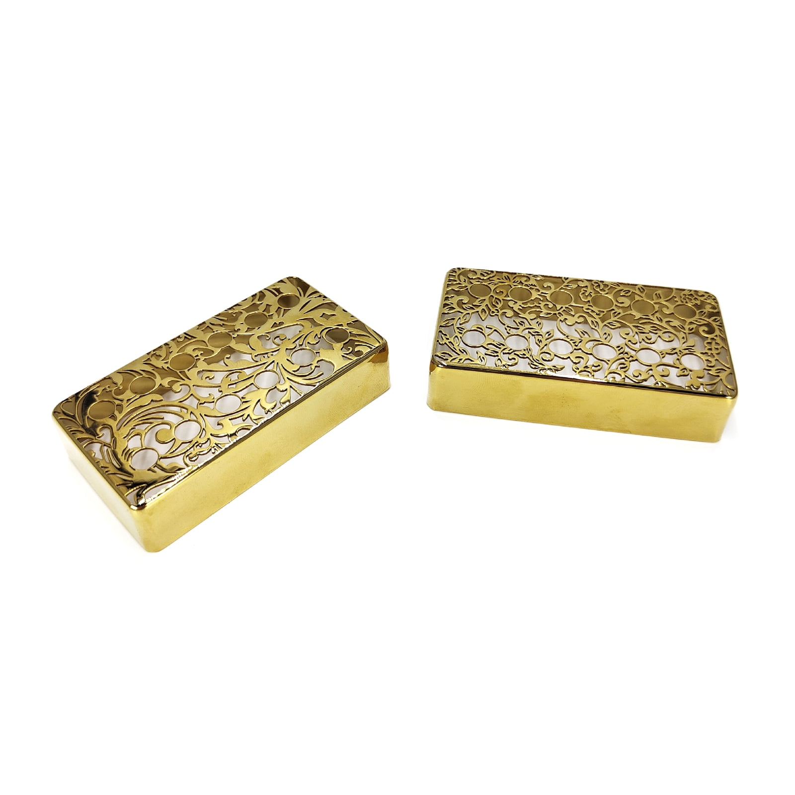 Electric Guitar Pickup Replacement Cover Guitar Pickup Protective Lid Humbucker Shell Guitar Hardware Part Brass Texture