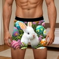 thumbnail image 4 of RTKFRFL Stylish Men's Easter Underwear Funny Bunny Print Boxer Briefs Soft Stretch Performance Trunks Breathable Holiday Theme Underpants for Men Durable Fabric Size Small-4XL, 4 of 6