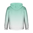 thumbnail image 3 of Men's Gradient Hoodie Pullover Long Sleeve Hooded Collar Drawstring Casual Sweatshirt Comfy Loose Fit Top, 3 of 5