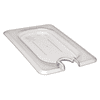 Food Pan Lid 1/9 CamwearÂ® Flat Notched Cover Clear
