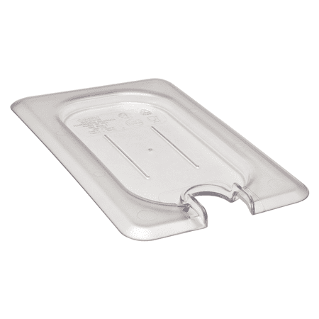 Food Pan Lid 1/9 CamwearÂ® Flat Notched Cover Clear