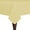 Yellow, variant on Ultimate Textile Cotton-feel 60 x 60-Inch Square Fine Dining Tablecloth