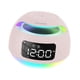 thumbnail image 2 of Reloj despertador Digital con altavoz Macarena LED repetición 12/24H atenuador con dos alarmas Rosa, 2 of 8