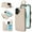 White, variant on for iPhone 16 Plus Wallet Case with Card Holders for Women Girls, Zipper Protective PU Leather Case with Finger Ring RFID Protective Kickstand for iPhone 16 Plus, White