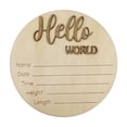 thumbnail image 2 of Hmgxay Wooden Newborn Sign, Birth Announcement Plaque for Babies, Nursery Decor Board for Infants, Photo Prop for Newborns, 2 of 7