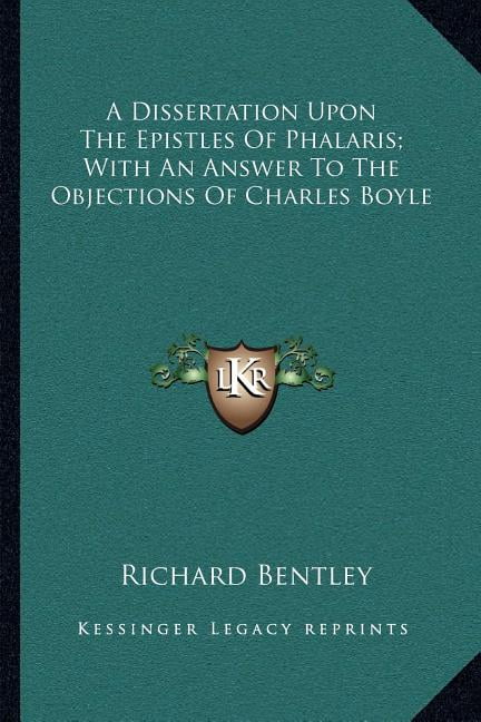A dissertation upon the epistles of phalaris