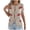 H-57 Khaki, variant on Pink Short Sleeve T Shirts for Women Fall Summer Crew Neck Lips Print Lounge Tie Knot Tops T shirt Women 2026 Soft Comfy Clothes M