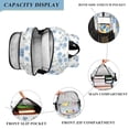 thumbnail image 3 of FORMRS Unisex School Backpack 17" Student Travel Bag with Laptop Compartment, Forget Me Not, 3 of 7
