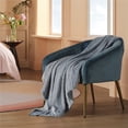 thumbnail image 4 of Fleece Blanket Twin Light Grey- Plush Microfiber Blanket Cozy Soft Microfiber Bed Blanket, 4 of 4