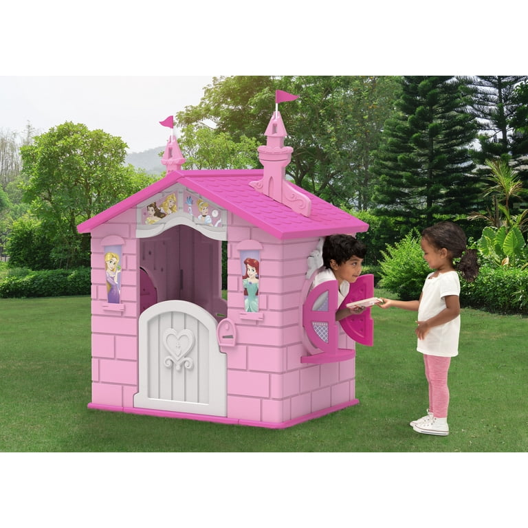 Disney Princess Plastic Indoor,Outdoor Playhouse with Easy