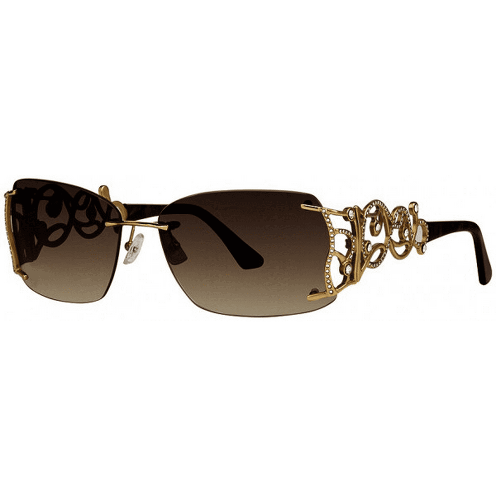 Caviar Sunglasses 6867 C 21 Gold Brown Lens Crystals Frame New Italy ...