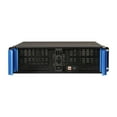 thumbnail image 2 of iStarUSA D Storm D-300SEA Black Aluminum / Steel 3U Rackmount Compact Stylish Chassis - Blue Bezel 4 External 5.25" Drive Bays, 2 of 7