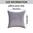 thumbnail image 6 of Unique Bargains Striped Throw Pillow Covers Pack of 2 Gray 18" x 18", 6 of 6
