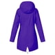 thumbnail image 5 of ICHUANYI Clearance Women Solid Color Rain Jacket Outdoor Hooded Windproof Loose With Pocket Coat(Purple, L) ICHUANYI WER2023081405016, 5 of 5
