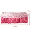 thumbnail image 3 of Cubierta de cenefa profesion para de con orificio de respiración facial, bolsillo lateral destacado para llaves y teléfonos Floral-Russet Macarena Hoja de cenefa de mesa de masaje, 3 of 8