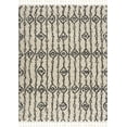 thumbnail image 2 of Hauteloom Bayanga Living Room, Bedroom Area Rug - Aztec, Berber Shag - Plush Pile - Light Gray, Charcoal, Gray - 5'3" x 7', 2 of 9
