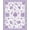 Purple, Pattern 3, variant on Flatwoven High Traffic Area Rug, Botanical Evergreen Vine with Intertwined Leaf and Geometric, Non Slip, Stain Resistant, Washable Area Rugs for Living Room, Bedroom(Green, 2X3)
