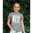 thumbnail image 2 of I was 6 Now I'm 7 Birthday Shirt for Kids Distressed Six Seven Hands Unisex Party Tee Granite Heather Shirt Youth Medium, 2 of 5