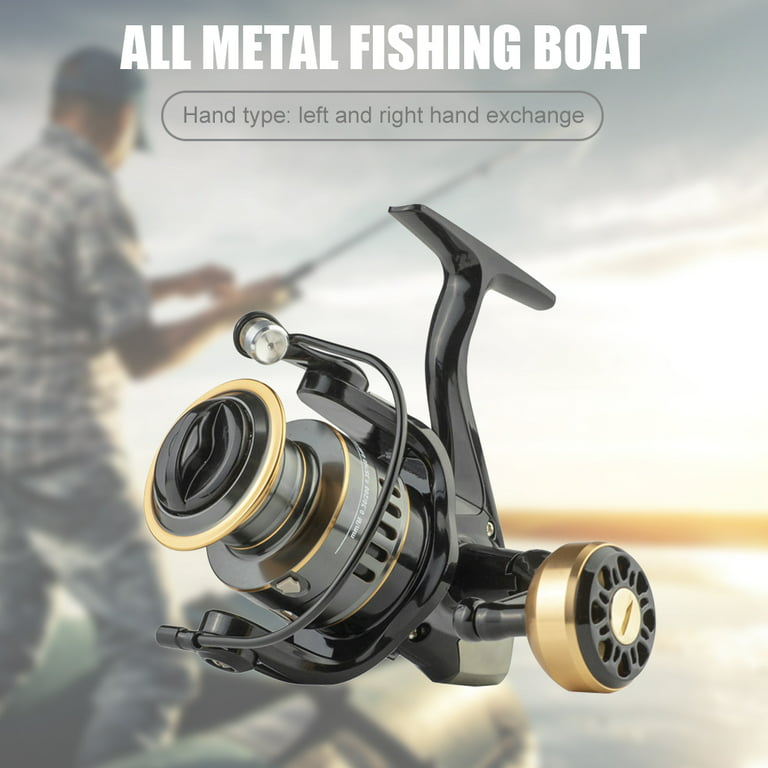 Cheap No Gap Spinning Fishing Reel 1000-7000 Shallow Metal Spool