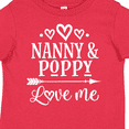 thumbnail image 4 of Inktastic Nanny and Poppy Love Me Granddaughter Boys or Girls Toddler T-Shirt, 4 of 5
