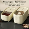 thumbnail image 5 of Large Capacity Rice Container Rice Storage Box Clear Lid Rice Container Large Capacity Airtight Food Storage Box for Flour, 5 of 5