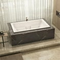 thumbnail image 4 of Malibu Home Westport Rectangle Massaging Air Jet Bathtub 72"x 32"x 22" in White, 4 of 5