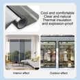 thumbnail image 5 of Privacy Window Film Mirror Glass Tint Heat Control Sun Blocking Reflective Cling for Home Office Sliding Door,Gray, 5 of 7